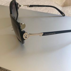 Tiffany&Co black sunglasses with Swarovski diamonds